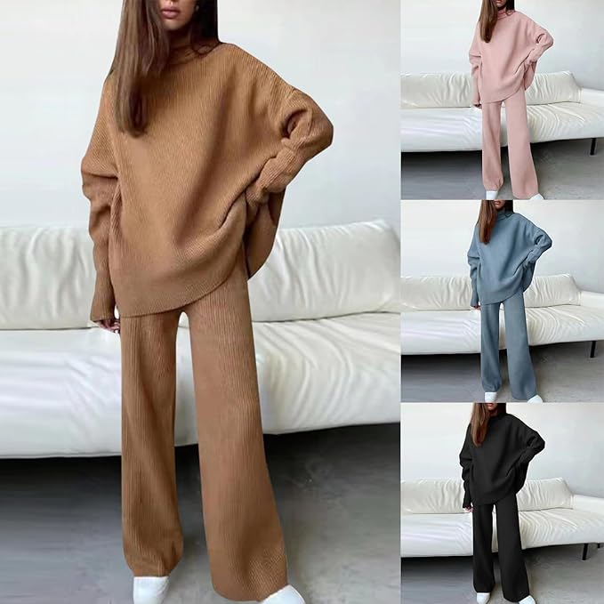 Winter Casual Warm Outfits Women Knitted Two Pieces Set L 028080917 Winter Casual Warm Outfits Women Knitted Two Pieces Set L 028080917