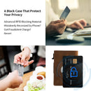 AirTag Wallet - Premium Leather Card Holder RFID Blocking Smart Wallet with AirTag Case - Tuzzut.com Qatar Online Shopping