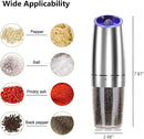 Gravity Electric Salt and Pepper Grinder Set   C68 - TUZZUT Qatar Online Shopping