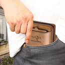 Large Capacity Leather Wallet with Zip B1004 - TUZZUT Qatar Online Shopping