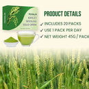Aoxinlai Pure Barley Grass Juice Powder Organic Barely Seeding Solid Drink Powder 20g Pack (3g x 20 Bags) - TUZZUT Qatar Online Shopping