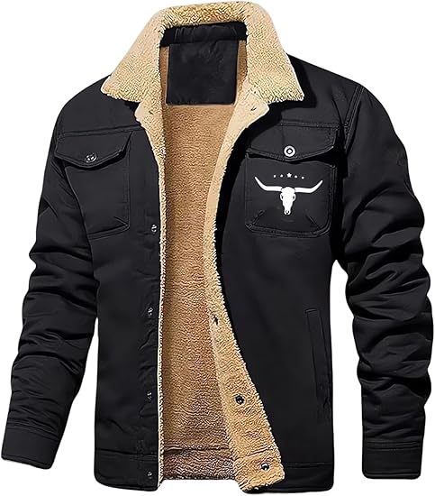Mens Winter Western Fleece Jacket FJ12 Mens Winter Western Fleece Jacket FJ12