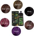 Herbal 500ml Natural Plant Conditioning Hair Dye Black Shampoo Fast Dye White Grey Hair Removal Dye Coloring Black Hair 24064 - Tuzzut.com Qatar Online Shopping