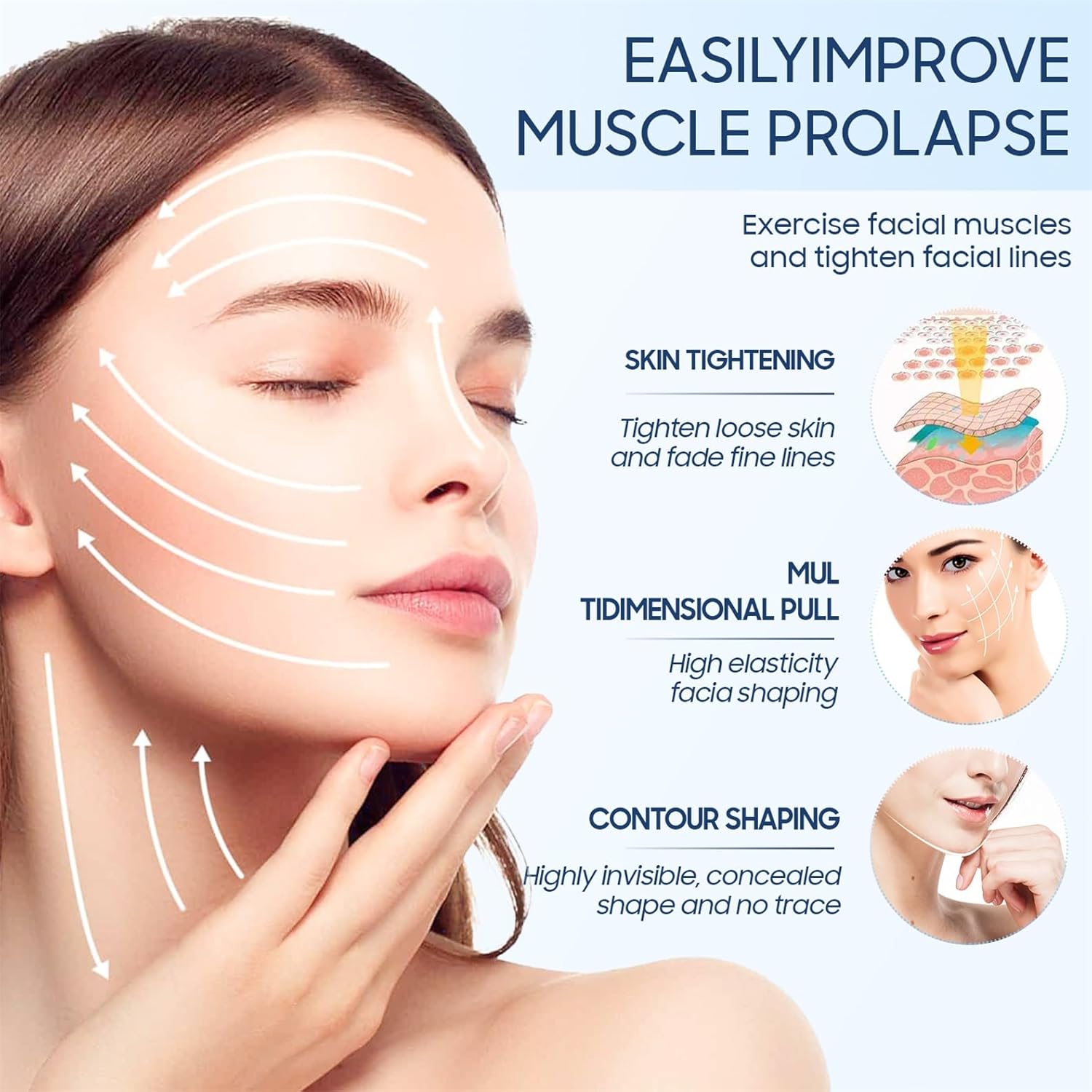 For Face and Chin Face Tape, Face Lifting Tape Waterproof (60 PCS) For Face and Chin Face Tape, Face Lifting Tape Waterproof (60 PCS)