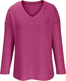 V-Neck Long Sleeve Loungewear Set LS78200 - TUZZUT Qatar Online Shopping