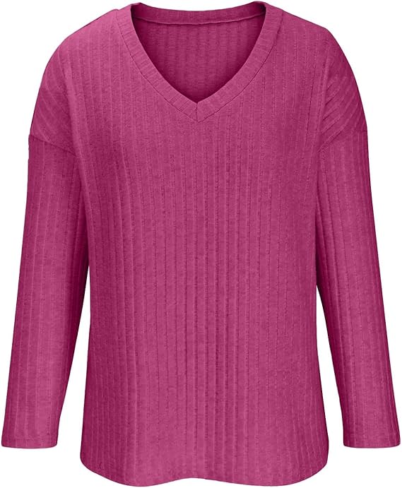 V-Neck Long Sleeve Loungewear Set LS78200 - TUZZUT Qatar Online Shopping