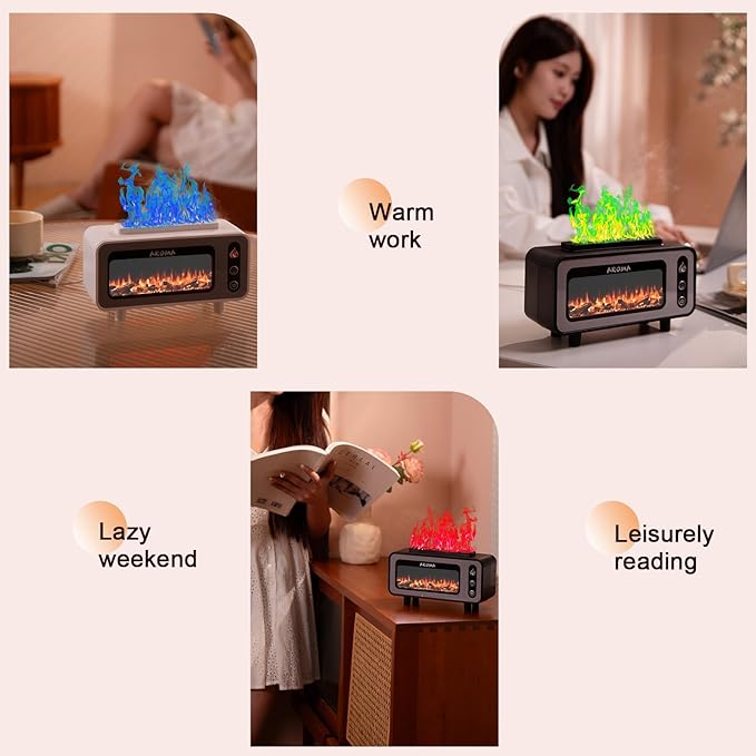 Vintage Fireplace Aroma Diffuser LA-0646 - TUZZUT Qatar Online Shopping