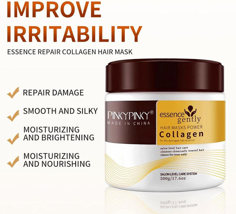 Pinky Pinky Collagen Hair Mask -500g - TUZZUT Qatar Online Shopping