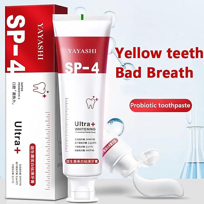 YAYASHI SP 4TM Probiotic Whitening Toothpaste - 120g