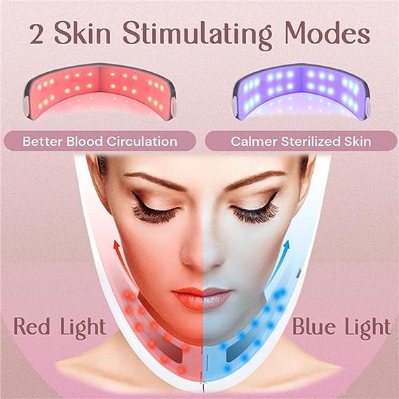 Intelligent Electric V- Face Shaping Massager Double Chin Reducer Face Lifting Machine Microcurrent Facial Device Lifting Slimming V-Face-Lift Belt Beauty Instrument - Tuzzut.com Qatar Online