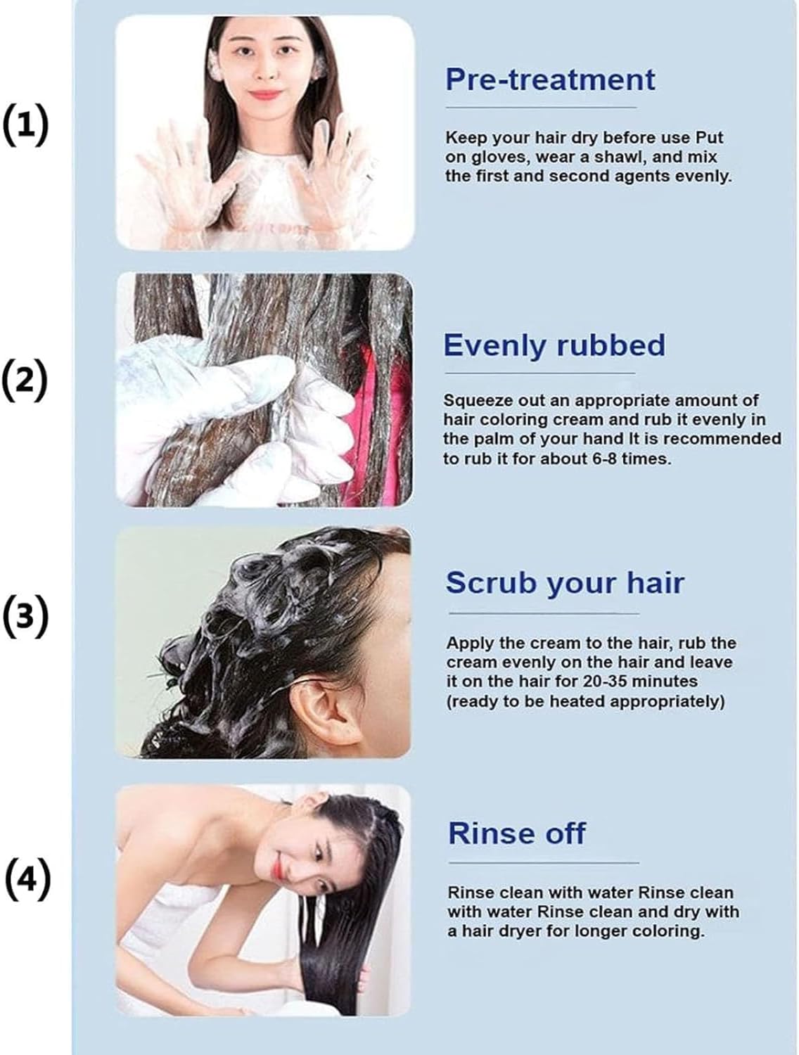 Qiweitang Hair Dye Shampoo 500ml (Chestnut Brown) Qiweitang Hair Dye Shampoo 500ml (Chestnut Brown)