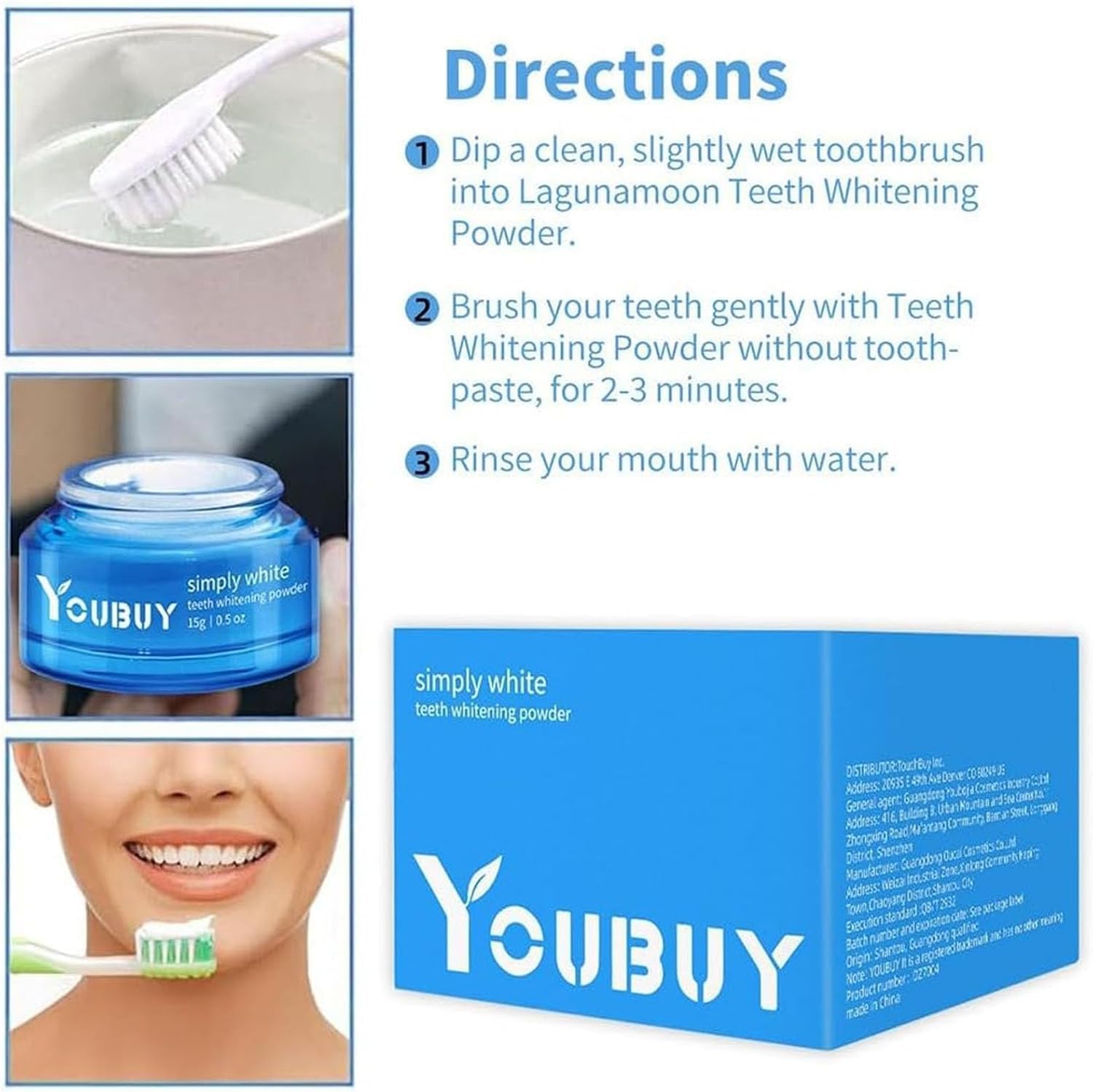 Youbuy Teeth Whitening Powder 15g Youbuy Teeth Whitening Powder 15g