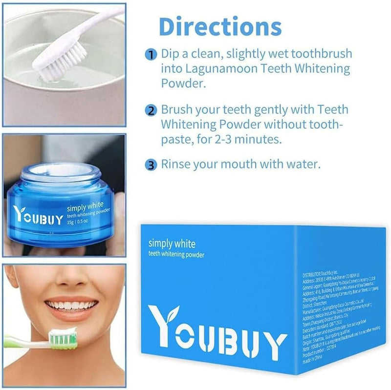 Youbuy Teeth Whitening Powder 15g - TUZZUT Qatar Online Shopping