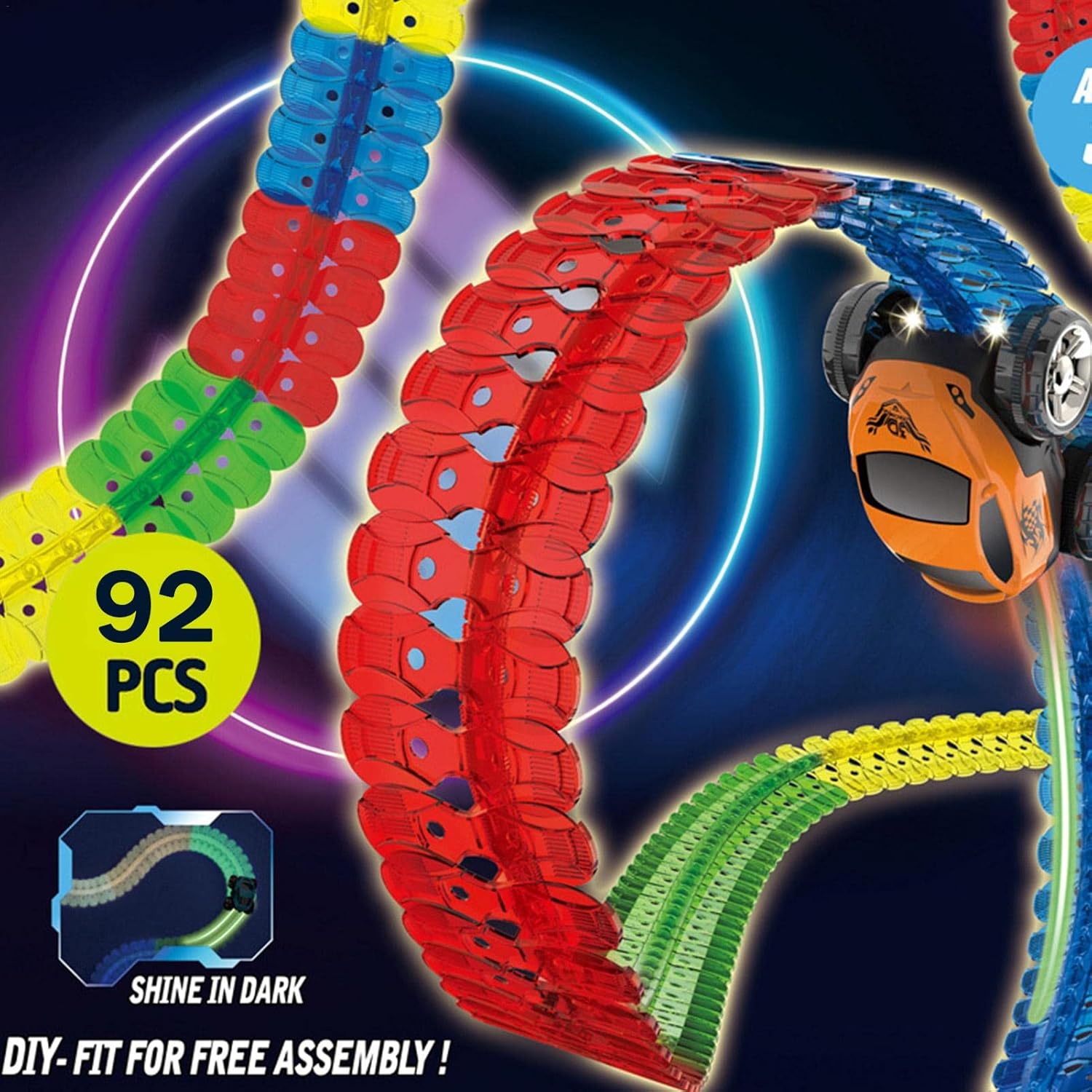 Changeable Luminous Track 92 Pcs Changeable Luminous Track 92 Pcs