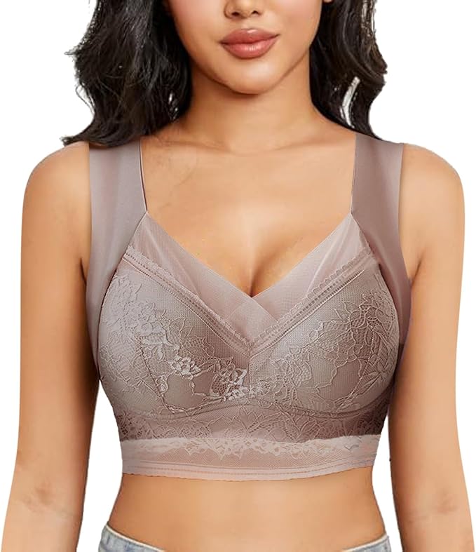 Womens Full Coverage Support Bra, Wireless, Breathable Comfortable ZW-8547 Womens Full Coverage Support Bra, Wireless, Breathable Comfortable ZW-8547