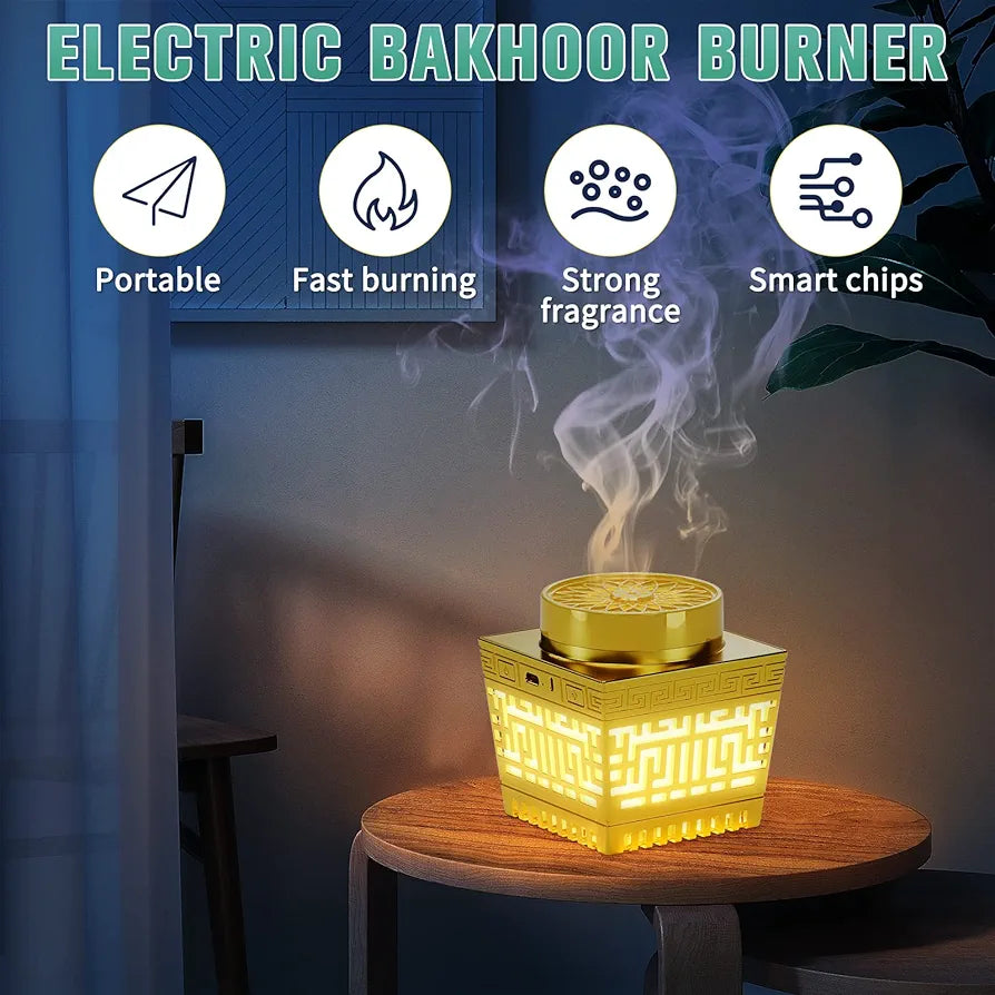 Portable Electric Incense Bakhoor Burner with Quran Speaker SQ-209P Portable Electric Incense Bakhoor Burner with Quran Speaker SQ-209P