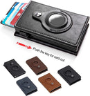 AirTag Wallet - Premium Leather Card Holder RFID Blocking Smart Wallet with AirTag Case - Tuzzut.com Qatar Online Shopping