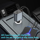 4 in 1 Retractable Fast Car Phone Charger 120W (Type-C, iOS, USB-C & USB interface) - TUZZUT Qatar Online Shopping