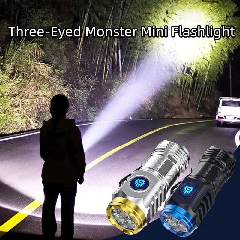 Three-Eyed Monster Mini Flashlight B-316979 - TUZZUT Qatar Online Shopping