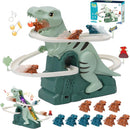 Dinosaur Climbing  Stair Toys Roller Coaster Toy with Music Light Educational Puzzle Playset