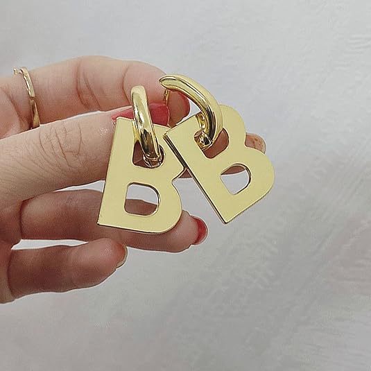 B Letter Dangle Earrings S4803474