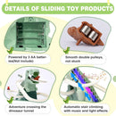 Dinosaur Climbing  Stair Toys Roller Coaster Toy with Music Light Educational Puzzle Playset
