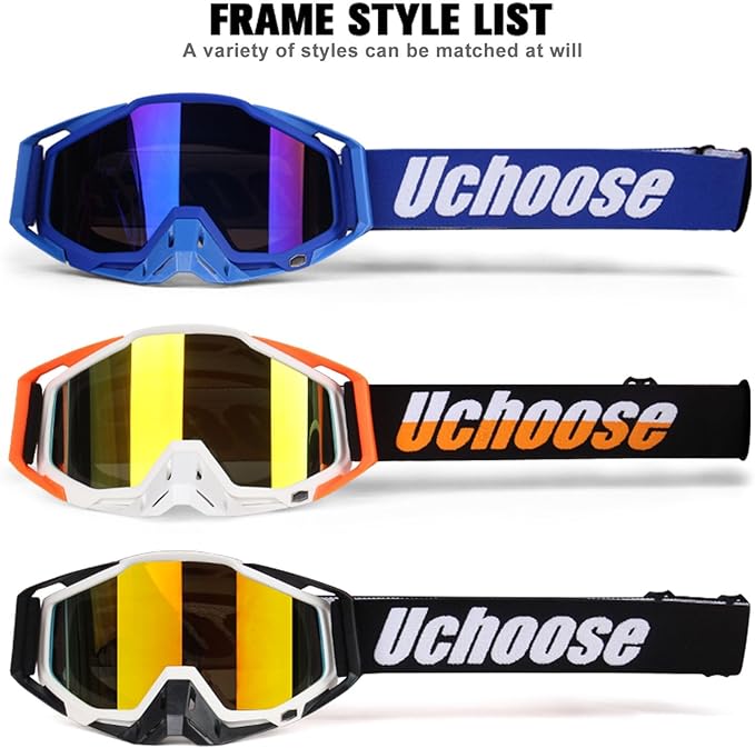 Motorcycle Goggles for Dirt Biking,ATV Riding,Sking goggles and windproof glasses for Unisex-Adult Motorcycle Goggles for Dirt Biking,ATV Riding,Sking goggles and windproof glasses for Unisex-Adult