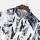 Men Short sleeveTie Dye Printed Shirt S4097266 2XL - TUZZUT Qatar Online Shopping