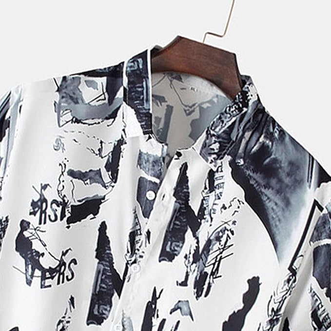Men Short sleeveTie Dye Printed Shirt S4097266 2XL Men Short sleeveTie Dye Printed Shirt S4097266 2XL