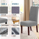 Stretch Dining Chair Covers Elastic High Back Dining Room Chair Cover - TUZZUT Qatar Online Shopping