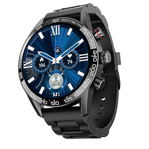 Smart Watch w/ 1.32" (3.3 cm) HD Display, Luxurious Metal Body Design X5052221 - TUZZUT Qatar Online Shopping