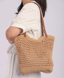 Women Large Summer Beach Tote Shoulder Bags S055 - TUZZUT Qatar Online Shopping