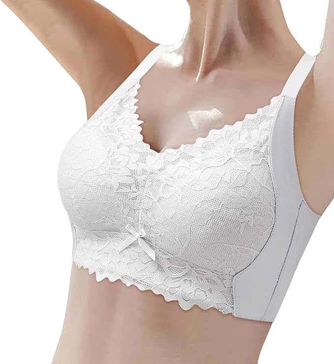 Women's Seamless Thin Bra with Soft Support, Big Bust, Small Cup Semi-Firm ZP414 - TUZZUT Qatar Online Shopping