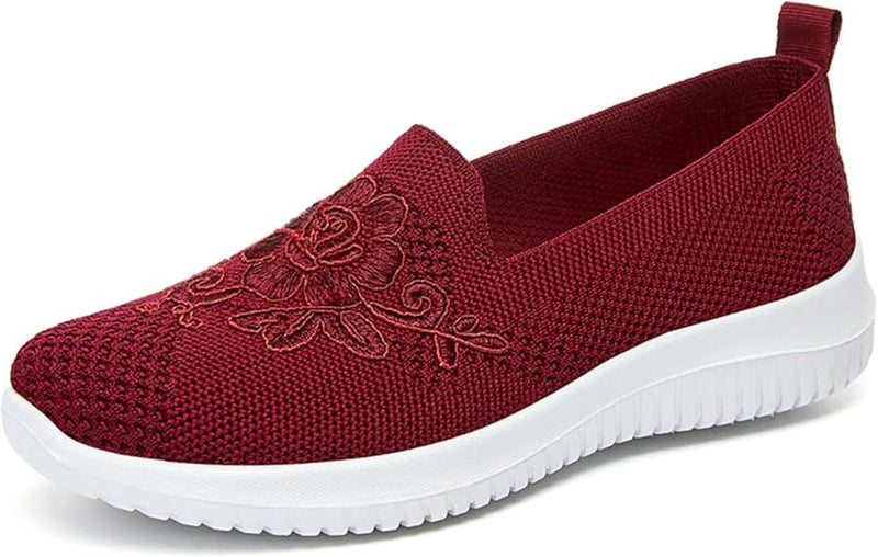 Casual Embroidered Flat Loafers FL556 - TUZZUT Qatar Online Shopping