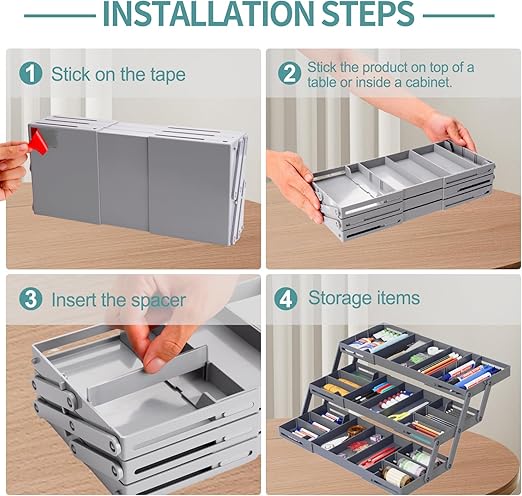 Multi Level Smart Expandable Drawer Organizer 3912 Multi Level Smart Expandable Drawer Organizer 3912