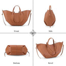 Faux Leather Tote Bag for Women 10263392 - TUZZUT Qatar Online Shopping