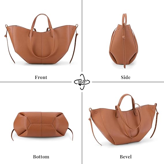 Faux Leather Tote Bag for Women 10263392 - TUZZUT Qatar Online Shopping