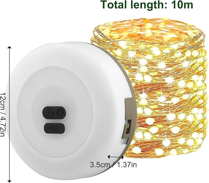 Litinliv Retractable Camping String Lights 10M Litinliv Retractable Camping String Lights 10M