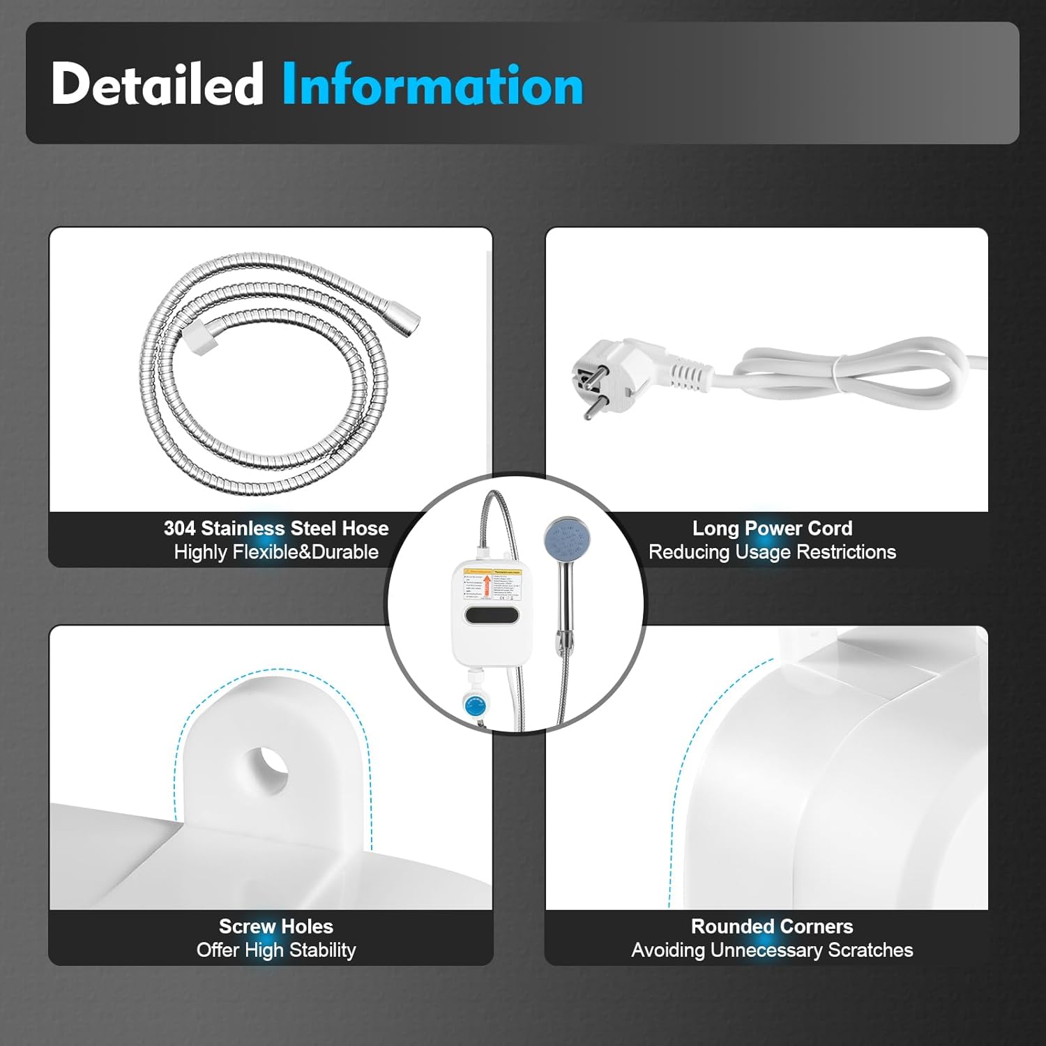 Instant Water Heater Shower 3500W RX-021 Instant Water Heater Shower 3500W RX-021