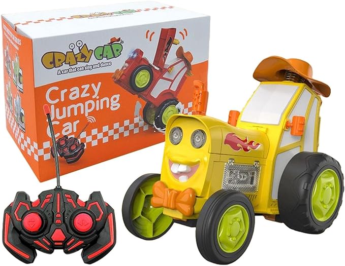 Crazy Jumping Car, Remote Control RC Car With Music And Light - TUZZUT Qatar Online Shopping