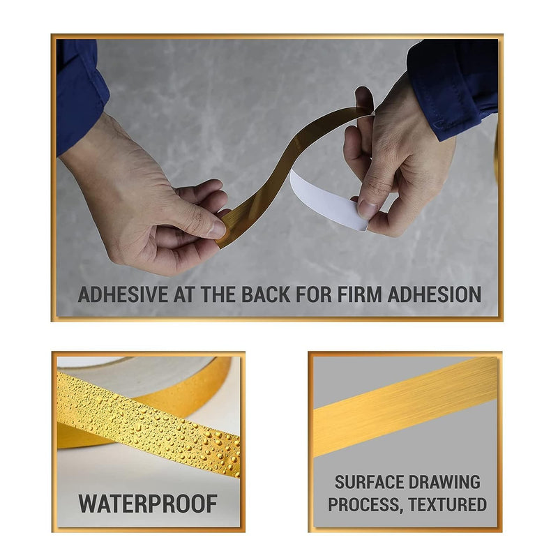 Golden Tape for Wall Decoration 014 - TUZZUT Qatar Online Shopping