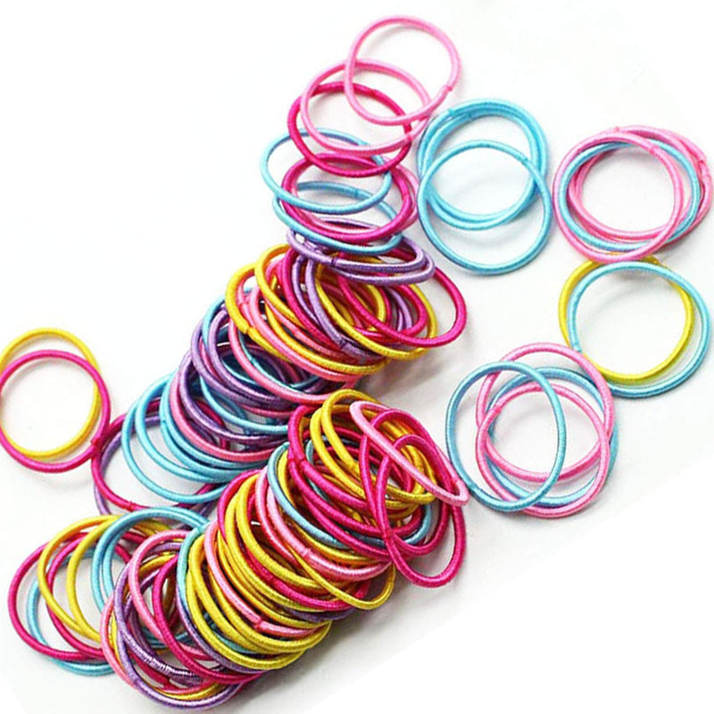 Elastic Hair Bands 100 Pcs X629209