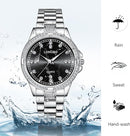 Stainless Steel Watch Business Analog Quartz Wristwatch S5037757 - TUZZUT Qatar Online Shopping
