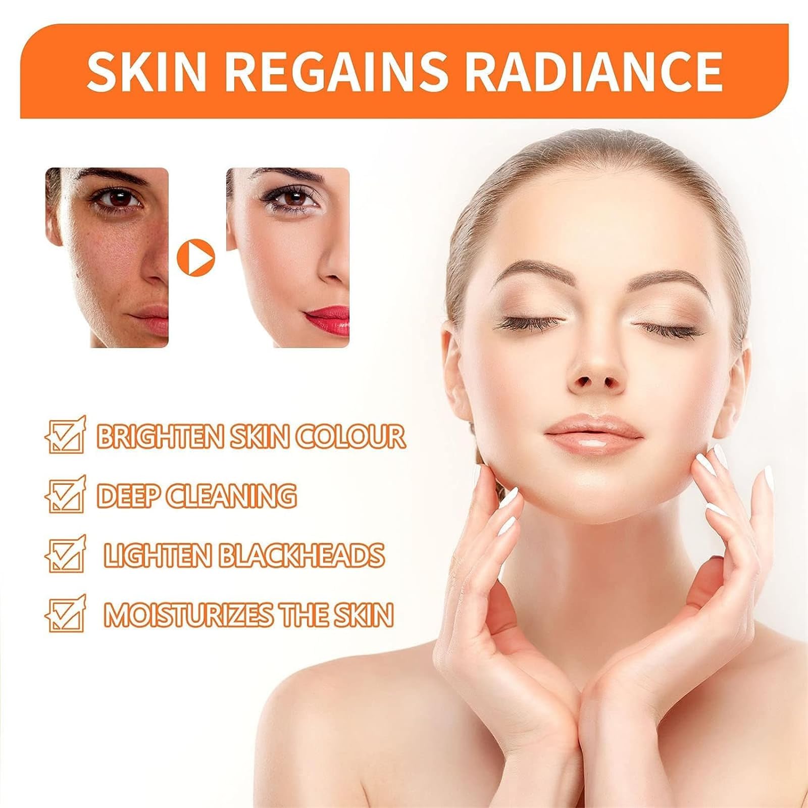 Carrot Foam Mask with Acid Complex Deep Bubble Cleaning Pore Cleansing , Blackhead removal, Exfoliation, Moisturizing (4gm x 12pcs Pack) Carrot Foam Mask with Acid Complex Deep Bubble Cleaning Pore Cleansing , Blackhead removal, Exfoliation, Moisturizing (4gm x 12pcs Pack)