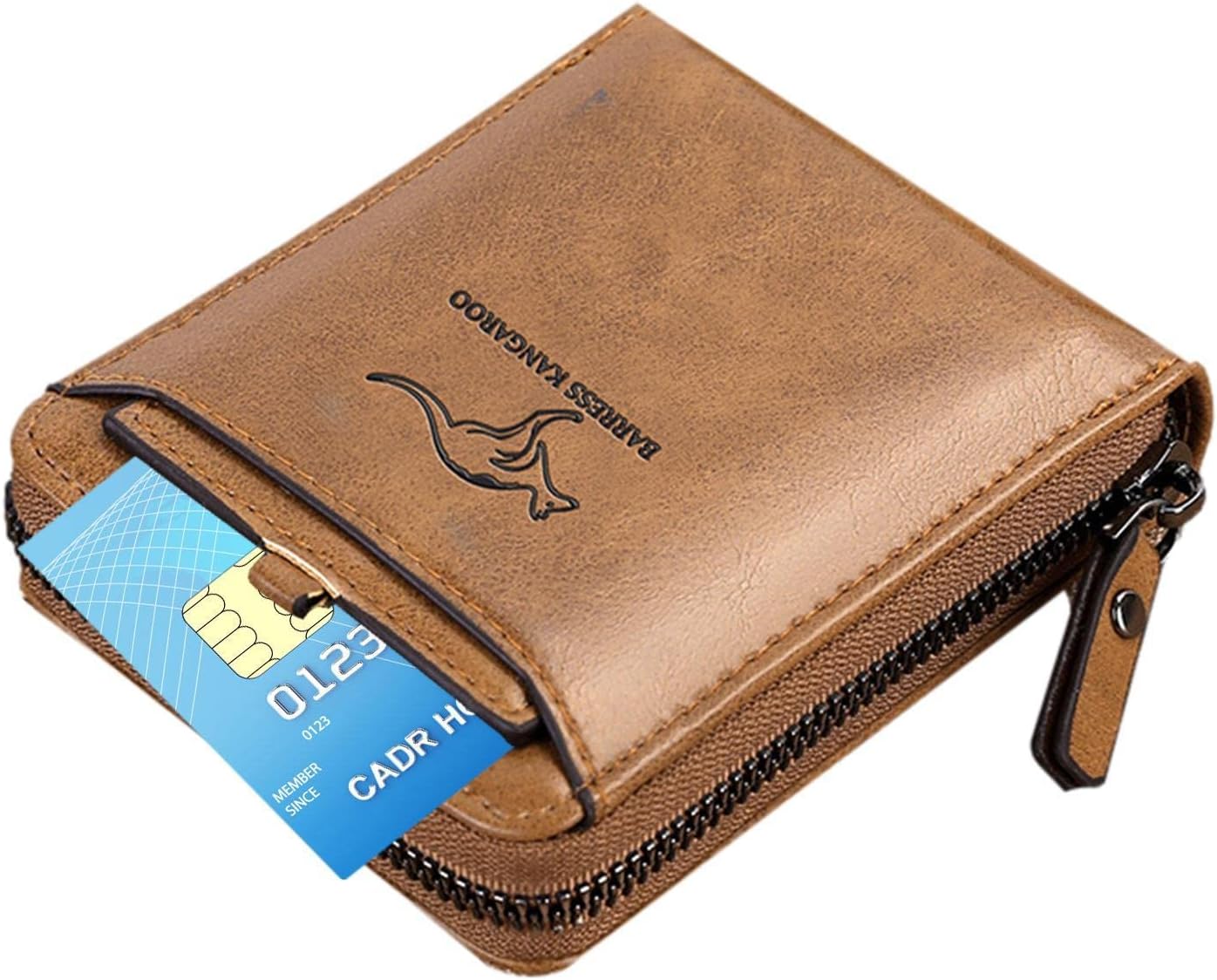 Large Capacity Leather Wallet with Zip B1004 Large Capacity Leather Wallet with Zip B1004