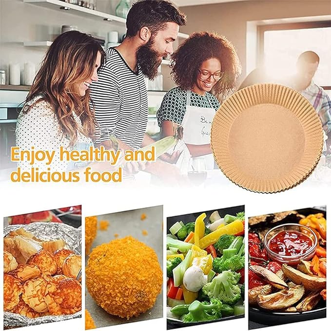 50 pieces Non-Stick Disposable Air Fryer Liners - TUZZUT Qatar Online Shopping