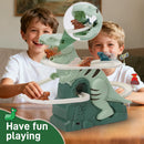 Dinosaur Climbing  Stair Toys Roller Coaster Toy with Music Light Educational Puzzle Playset