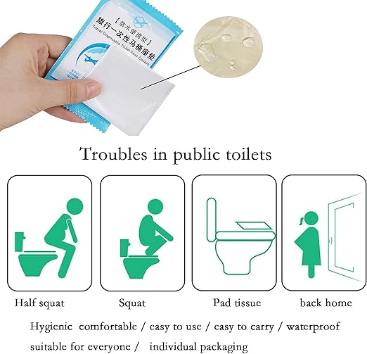 Travel Disposable Toilet Seat Covers S4503180 Travel Disposable Toilet Seat Covers S4503180