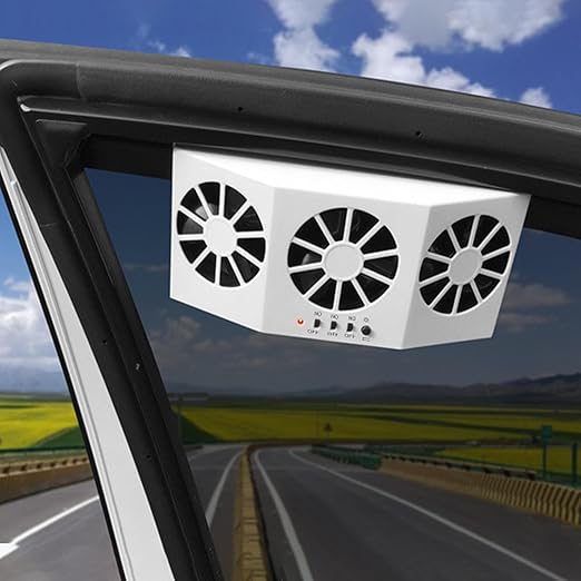 Solar-Powered Car Ventilation Fan - TUZZUT Qatar Online Shopping