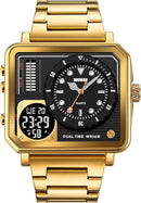 Skmei Steel Strap Watches Day Date Display Personality Alarm Watch W442362 - TUZZUT Qatar Online Shopping